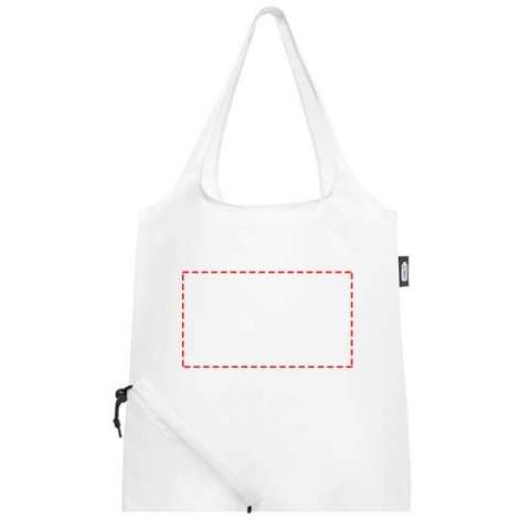 Tote bag with open main compartment. Dropdown height of handles is 26 cm. Unique fold-away function with drawstring closure. Resistance up to 5 kg weight.