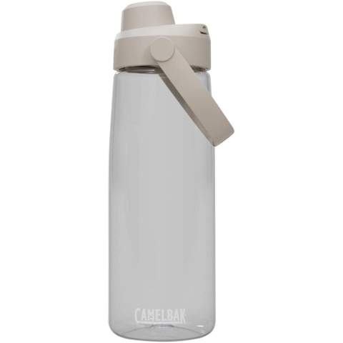 Die Camelbak® Thrive Chug Tritan Renew Wasserflasche ist der Nachfolger der beliebten Camelbak Chute® Mag Tritan Renew und bietet eine einfache Flüssigkeitsversorgung für unterwegs. Der neue Ausgussdeckel klappt auf und bleibt automatisch in geöffneter Position – drücken Sie ihn zurück, und er bleibt an seinem Platz. Der Ausguss lässt sich leicht verschließen, sodass die Flasche zu 100 % auslaufsicher ist. Der neue, weiche Schwenkgriff ermöglicht zudem ein bequemes Tragen. Fassungsvermögen: 750 ml. Hergestellt aus Tritan™ Renew Kunststoff, einem zu 50 % recycelten Material.