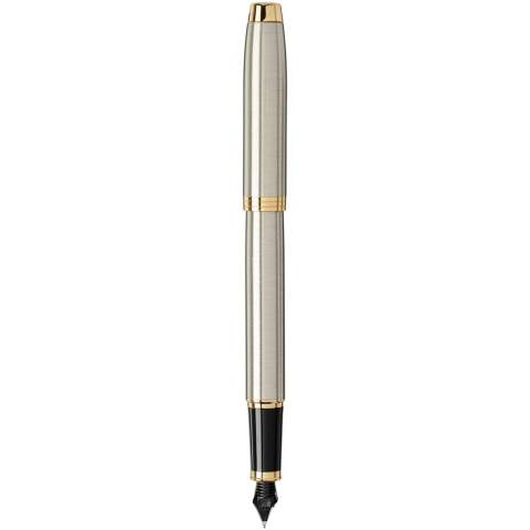 Highly professional and reliable. An ideal partner with unlimited potential, Parker IM is all at once smart, polished and established. With a durable stainless steel nib and finishes that echo the Parker legacy, every detail is refined to deliver a writing experience that is always dependable. Incl. Parker gift box. Delivered with one cartridge. Exclusive design.