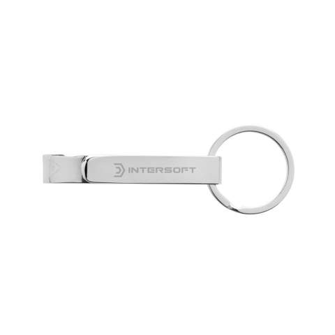 Extra sterke fles- en blikopener gemaakt van RCS gerecyclede zinc alloy. Totaal gerecycled materiaal: 84% op basis van het totale gewicht van het item. RCS-certificering zorgt voor een volledig gecertificeerde toeleveringsketen van de gerecyclede materialen. Verpakt in papieren zak.