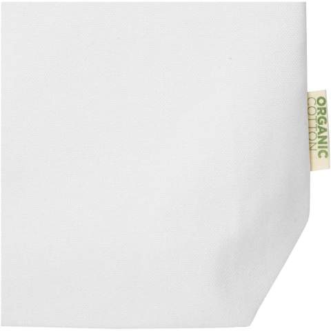 De Orissa is gemaakt van 100% biologisch katoen van 270 g/m². De Orissa draagtas met een brede bodem en lange handgrepen zorgt voor een meer verantwoorde en duurzame keuze. Met zijn brede bodem biedt deze extra ruimte voor elke gelegenheid, van winkeltripjes tot uitstapjes. Inhoud: 10 liter.