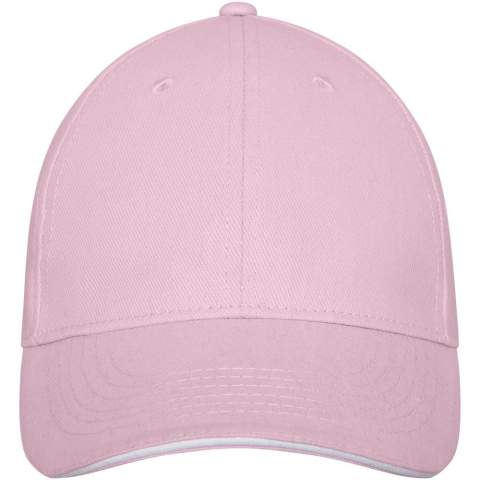 The Darton 6 panel sandwich cap features a pre-curved visor with a stylish sandwich design, offering not only classic aesthetics but also crucial sun protection. The embroidered eyelets ensure optimal ventilation, keeping you cool and composed during outdoor activities. With a head circumference of 58 cm, it promises a comfortable fit for various head sizes. The metal buckle closure allows for easy and secure adjustments. Made from 260 g/m² heavy brushed cotton twill. The ideal accessory for casual outings or outdoor activities.