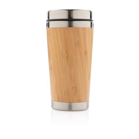 Dieser trendige Becher verfügt über Innenwände aus 304 Stainless Steel und Außenwände aus organischem Bambus. Hält Ihre Getränke bis zu 3h warm und bis zu 6h kühl. Inhalt: 450ml. Nur Handwäsche.<br /><br />HoursHot: 3<br />HoursCold: 6