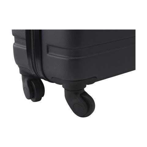 WoW! Trendy, lichtgewicht trolley. De buitenzijde is van 100% GRS-gecertificeerd gerecycled ABS. De binnenzijde is gevoerd met gerecycled 210D polyester. Met ruim hoofdvak, 4 zwenkwielen, uitschuifbare handgreep en cijferslot. GRS-gecertificeerd. Totaal gerecycled materiaal: 52%. Inhoud ca. 30 liter.