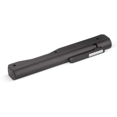Useful flashlight with a torch design. With innovating COB technology, multiple LED lights are combined into one bright light. Magnetic clip to store on any metal surface.
