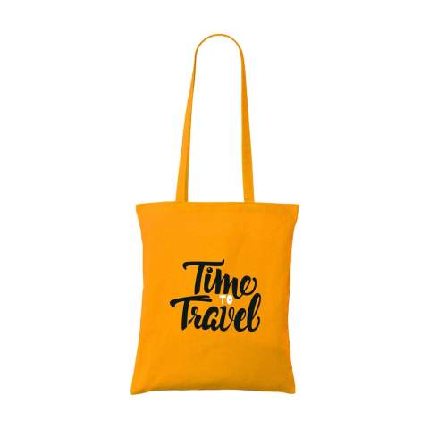Sac shopping avec de longues anses, en 100% coton tissage solide (135 g/m²).