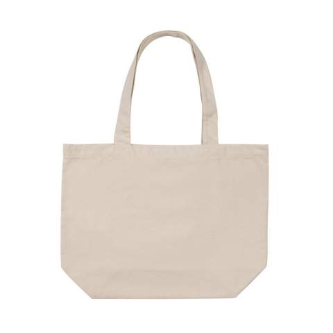 The Impact AWARE™ 240gsm recycled canvas shopper with pocket undyed is the perfect way to carry your essentials wherever you go. This spacious shopper provides sufficient space for all your daily needs. Including a small inner pocket. The recycled canvas is undyed and used in its raw form, without chemicals from dyeing or bleaching. With AWARE™ tracer that validates the genuine use of recycled materials. 2% of proceeds of each Impact product sold will be donated to Water.org. Composition 70% recycled cotton, 30% recycled polyester.<br /><br />PVC free: true