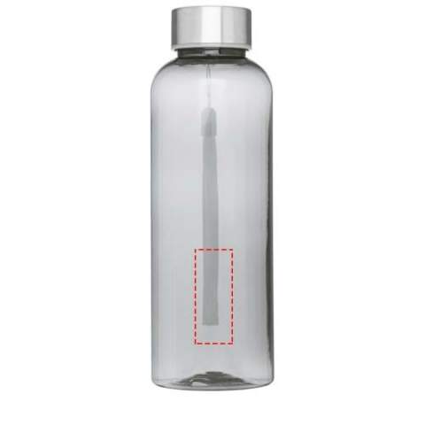 Enkelwandige drinkfles van duurzaam materiaal met schroefdop. Bestand tegen stukvallen, vlekken en geurtjes. Dop is voorzien van een riem voor draaggemak. BPA-vrij. Volumecapaciteit is 500 ml. 