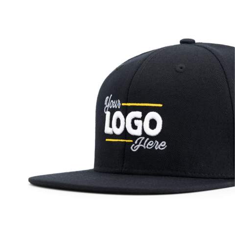 Complete your outfit with this tough looking, high profile hip hop cap. Be the boss of the streets with a large, colourful image on the front. 