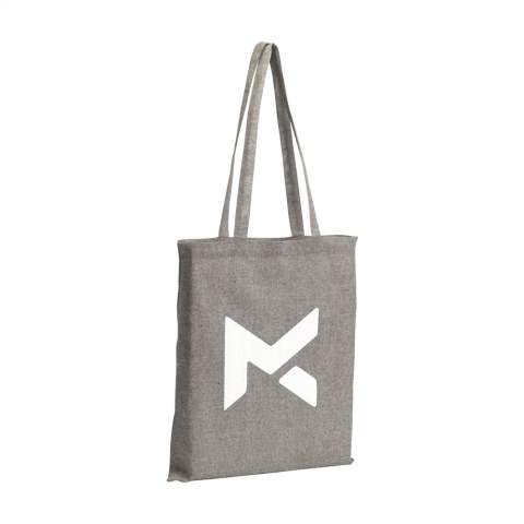 WoW! ECO shopping bag made from blended, recycled cotton (180 g/m²). With long handles.  If you choose this product, you choose sustainable cotton. This cotton is recycled. As a result, the colour may vary per product.