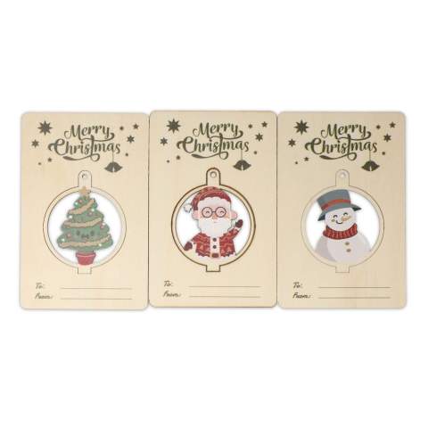 Schmücken Sie Ihren Weihnachtsbaum mit diesen lustigen FSC-zertifizierten Holzornamenten, die Sie selbst zusammensetzen können. Ein Riesenspaß, den Kinder lieben werden. Das Set besteht aus 3 Ornamenten mit einem lustigen Weihnachtsmotiv. Sie können die Ornamente mit der mitgelieferten Schnur einfach in den Baum hängen. Das Set ist in einem Geschenkkarton verpackt. Wenn Sie also Ihrem Baum dieses Jahr eine fröhliche Note verleihen wollen...
