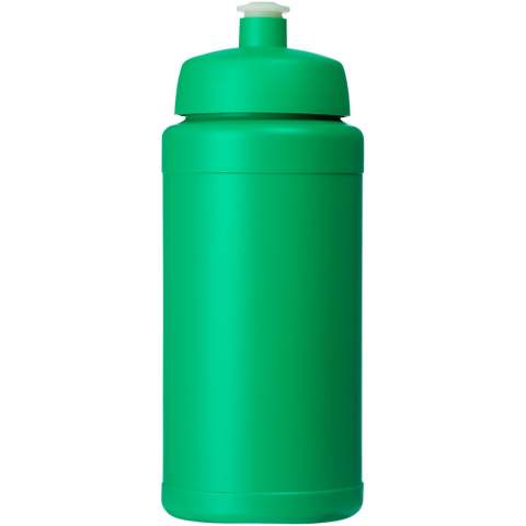 Single-walled sport bottle. Features a spill-proof lid with push-pull spout. Volume capacity is 500 ml. Mix and match colours to create your perfect bottle. Contact us for additional colour options. Made in the UK.