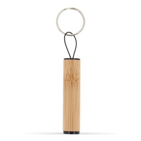 This mini bamboo flashlight is attached to a keychain. It is convenient to carry with and will allow you to illuminate any dark room/environment. There is no need to carry around a large lamp.