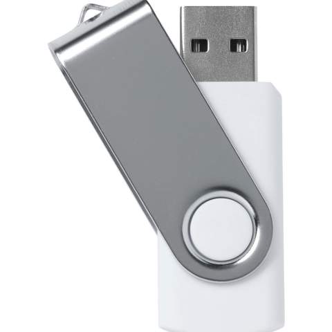 USB stick (version 2.0) for the safe and handy storage and transport of files. Ready for immediate use due to the practical 'Plug & Play' system. Compatible with Windows, Mac and Linux. Each piece packed in a cardboard box as standard. The price includes a one colour imprint on one side of the product. Available from 100 pieces in any PMS colour.