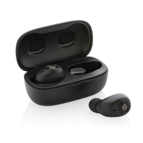 When you open the case and put in the earbuds, the sound hits you. The earbuds and portable charging case are designed to be able to carry no matter where you go and fit easily into your pocket. The comfortable earbuds have up to 6 hours of listening time and the charging case allows up to 20 hours of playback. Enough to keep you going all day! When receiving a call simply answer it in stereo sound thanks to the ENC integrated microphone for perfect calling quality. The IPX 4 rating makes the earbuds weather proof so no worries to take them outside. Earbuds and charging case made with RCS (Recycled Claim Standard) certified recycled ABS.  Total recycled content: 55 % based on total item weight. RCS certification ensures a completely certified supply chain of the recycled materials. Urban Vitamin items are made without PVC and packed in plastic reduced packaging.<br /><br />HasBluetooth: True<br />PVC free: true
