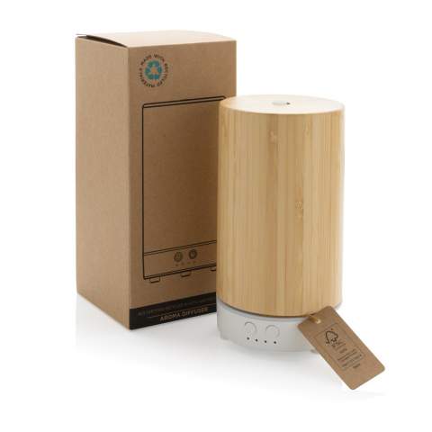 Aroma diffuser/humidifier made with RCS (Recycled Claim Standard) certified recycled ABS/PP and FSC® 100% bamboo. Total recycled content: 38 % based on total item weight. RCS certification ensures a completely certified supply chain of the recycled materials. Suitable to ad drops of essential oils to the water storage. Including 100 cm type C charging cable made from RCS certified recycled TPE Packed in FSC® mix kraft box.<br /><br />PVC free: true