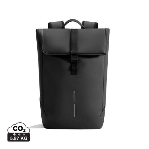 Erleben Sie mit dem Urban Rucksack ein vielseitiges, wetterfestes Design und verbesserte Sicherheit. Sein einzigartiges L-förmiges, weit zu öffnendes Hauptfach mit erweiterbarem Fach und reichlich Platz für einen 16"-Laptop bietet mühelosen Zugriff auf Ihre wichtigsten Utensilien. Das diebstahlsichere Design in Verbindung mit einem selbstverriegelnden Metallreißverschluss sorgt dafür, dass Ihre Sachen sicher bleiben. Ein zusätzliches Fach auf der Rückseite und ein spezielles Fach für eine Wasserflasche machen diesen Rucksack zu einem idealen Begleiter für den urbanen Entdecker. Dieser Rucksack ist nicht nur wasserabweisend, sondern auch strapazierfähig und stilvoll. Er ist aus Aware™ rückverfolgbarem, recyceltem Polyester gefertigt und mit einer Soft-Touch-PU-Beschichtung versehen - perfekt für jede Gelegenheit. 17% recycelter Inhalt. Eingetragenes Design®.<br /><br />FitsLaptopTabletSizeInches: 16.0<br />PVC free: true