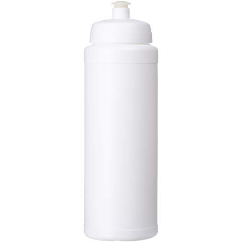 Single-walled sport bottle with integrated finger grip design. Features a spill-proof lid with push-pull spout. Volume capacity is 750 ml. Mix and match colours to create your perfect bottle. Contact us for additional colour options. Made in the UK. BPA-free. EN12875-1 compliant and dishwasher safe.