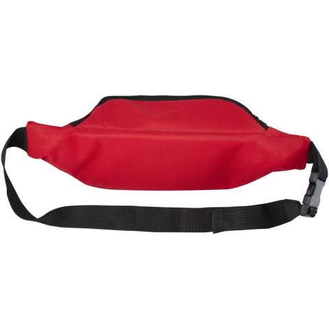 The Journey waist bag made from GRS certified recycled PET plastic is the perfect accessory from when on-the-go. Features a roomy, zippered main compartment for all your must-haves, as well as a zippered front pocket for extra storage.