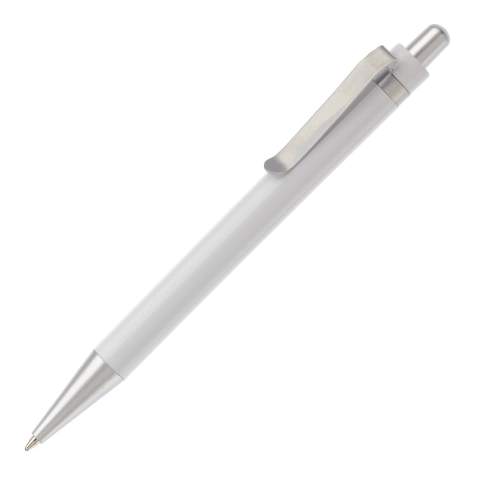 Stylo en plastique transparent avec clip en métal. Existe en plusieurs couleurs différentes. Cartouche d'encre bleue X-20. Mécanisme push. Marquage en tampographie et en sérigraphie. Audit BSCI. Tous nos produits sont testés et certifiés, et répondent  aux normes sociales. 