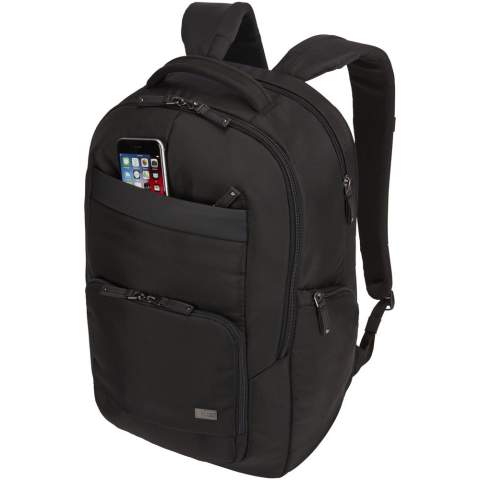 Dispose d’un grand compartiment principal zippé avec un logement matelassé pour ordinateur portable de 15,6" et tablette de 10,1", ainsi que d'une pochette en maille filet zippée pour les câbles et accessoires. Comprend un panneau d’organisation avant pour le stockage de petits appareils électroniques, câbles, accessoires, cartes de visite et clés. Avec poches latérales extensibles pour bouteille d’eau ou batterie externe, bretelles rembourrées, panneau arrière matelassé en maille respirante, une poignée souple et un passant trolley. Garantie Case Logic : 25 ans.