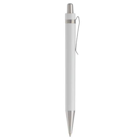Stylo en plastique transparent avec clip en métal. Existe en plusieurs couleurs différentes. Cartouche d'encre bleue X-20. Mécanisme push. Marquage en tampographie et en sérigraphie. Audit BSCI. Tous nos produits sont testés et certifiés, et répondent  aux normes sociales. 