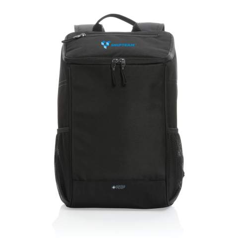 Sac à dos isotherme Swiss Peak AWARE™ en polyester recyclé à l’extérieur et doublure en PEVA avec une large ouverture pour un accès facile à vos aliments et boissons. Une poche supérieure avec fermeture à zip vous assure de pouvoir ranger tous vos objets nécessaires. Peut contenir jusqu'à 6 bouteilles ou 25 canettes. Avec le traceur AWARE™ qui valide l'utilisation authentique de matériaux recyclés. Fabriqué avec 13,9 bouteilles PET. 2 % des recettes de chaque produit AWARE™ vendu seront reversées à Water.org.<br /><br />PVC free: true