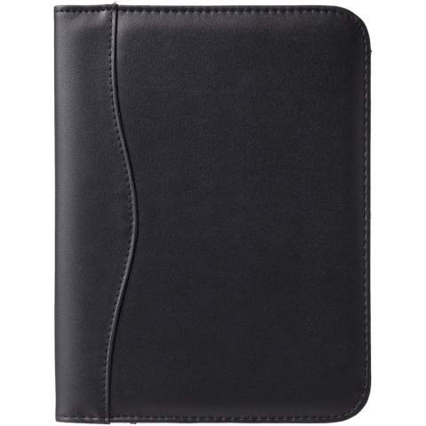 Conférencier avec passant pour stylo, poches pour documents et bloc-notes de 20 pages à lignes. Stylo et accessoires non fournis.