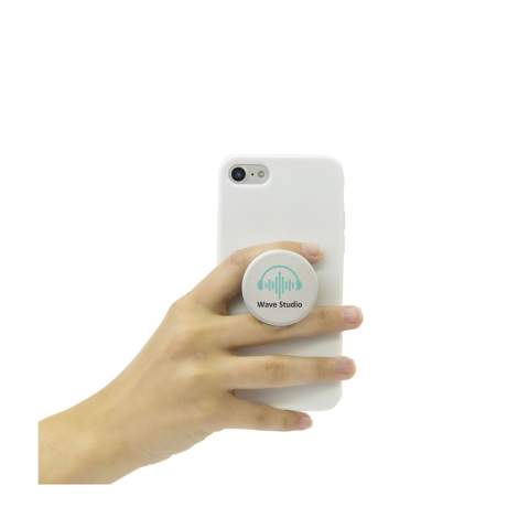 PopSockets® sind nützliche multifunktionale Accessoires für Ihr Mobiltelefon. Befestigen Sie diesen Artikel mit dem 3M-Klebestreifen auf der Rückseite Ihres Mobiltelefons und nutzen Sie seine praktischen Funktionen: als komfortablen Griff für zusätzlichen Halt, als funktionalen Ständer und als Selfie-Halterung. Kann in 2 verschiedenen Pop-up-Modi positioniert werden und ist flexibel, sodass Sie Ihr Smartphone in jede gewünschte Position bringen können. Geeignet für alle gängigen Modelle von Smartphones, iPhones und anderen Geräten. Für die optimale Nutzung und Pflege Ihrer PopSockets® lesen Sie bitte die mitgelieferte Anleitung. PopSockets® werden nur mit Aufdruck geliefert.      Zusätzliche Informationen zur Lieferzeit inkl. Aufdruck: 120 - 250 Stück 1 bis 2 Wochen, 250 - 500 Stück: 2 bis 3 Wochen, mehr als 500 Stück: ca. 4 Wochen, mehr als 2.500 Stück: 4 bis 6 Wochen. PopSockets® wird nur mit Aufdruck geliefert.