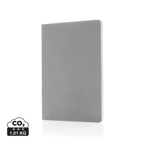This Impact collection stone paper notebook is made of tree-free paper! Stone paper consists mainly of mineral powder (80%) bound with (20%) of non-toxic HDPE (a clean plastic). Zero water or bleach is used during production, which is the case during the production of traditional wood pulp paper. Traditional wood pulp paper uses around 2770 litres of water and around 18 trees. This beautiful A5 stone paper notebook uses zero! Soft to the touch and velvety paper for ultra-smooth writing. 64 sheets/128 pages of 170 gm/m2 white coloured lined stone paper. The cover is also made entirely of stone paper to save water. With the focus on water, 2% of proceeds of each sold Impact product will be donated to Water.org.<br /><br />NotebookFormat: A5<br />NumberOfPages: 128<br />PaperRulingLayout: Lined pages