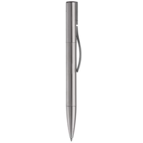 A Toppoint designed metal ball pen with integrated USB 2.0 flash drive which is positioned in the holder of the ball pen. Including European metal ink holder (standard: blue ink).