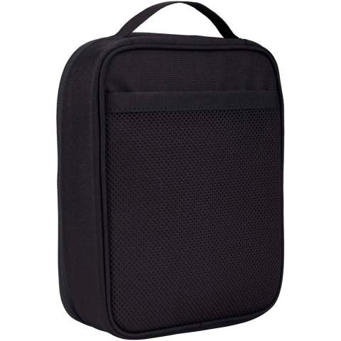 The Case Logic Invigo accessories bag has space for cables, earbuds, adapters, and other personal items. It is great to use in a larger bag or on its own. This bag is made with a 100% recycled 600D polyester exterior and 150D polyester lining. Featuring a pen pocket, zip pocket, a large slip pocket, and dedicated storage compartments for larger items such as headphones.