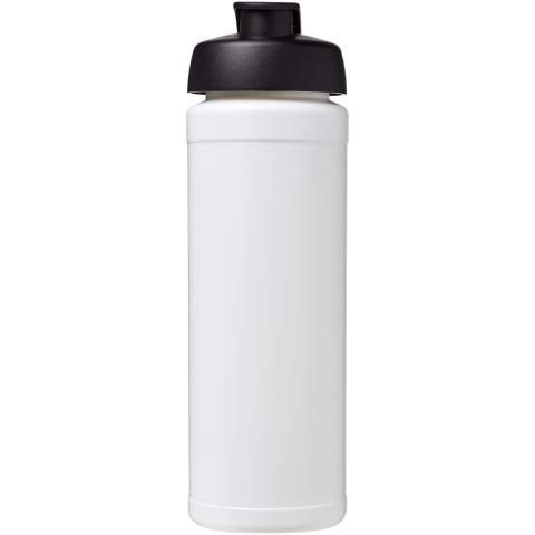 Single-wall sport bottle with integrated finger grip design. Features a spill-proof lid with flip top. Volume capacity is 750 ml. Mix and match colours to create your perfect bottle. Contact customer service for additional colour options. Made in the UK. BPA-free. EN12875-1 compliant and dishwasher safe.