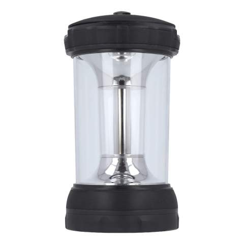 Robuuste maar zeer compacte tafellamp. Biedt een aangenaam licht door krachtig LED-licht. Een heldere LED-campinglamp is geschikt voor buitengebruik. Ook goed te gebruiken als noodverlichting tijdens stroomuitval. Inclusief batterijen.
