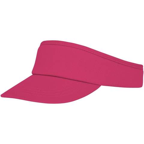 Die Hera Sonnenblende - die perfekte Mischung aus Sonnenschutz und Stil. Dieser Visor aus 175 g/m² Baumwolle bietet einen bequemen und atmungsaktiven Sitz für alle Ihre sonnigen Abenteuer. Mit einem Kopfumfang von 58 cm sorgt er für einen bequemen und sicheren Sitz und passt sich einer Vielzahl von Kopfgrößen an. Der Klettverschluss sorgt für mühelose Verstellbarkeit. Schützen Sie Ihre Augen auf elegante Weise vor der Sonne mit der Hera Sonnenblende, Ihrem unverzichtbaren Accessoire für Ausflüge im Freien an sonnigen Tagen.