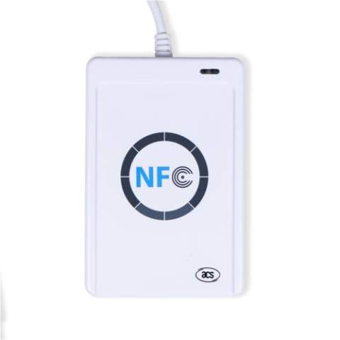 Deze NFC lezer/schrijver USB kan NFC tags uitlezen en beschrijven. Compatibel met alle moderne NFC Tags zoals bijvoorbeeld de NTAG203, NTAG 213 en de Ultralight chips. Is geschikt voor alle versies van Windows. De software voor dit toestel kan worden gedownload op: https://www.wakdev.com/en/apps/nfc-tools-pc-mac.html.