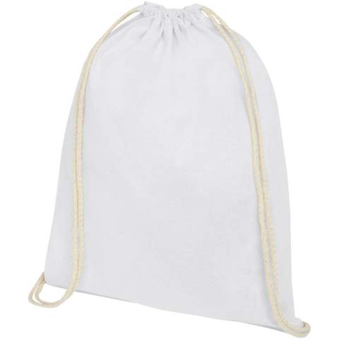 Large main compartment with cotton drawstring closure. Resistance up to 5 kg weight. 