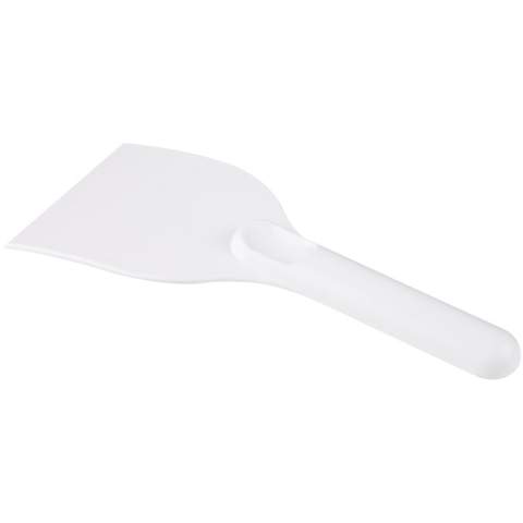 Basic handled windshield scraper with a large decoration area. The strong handle will make sure enough pressure can be added to remove all the ice from the windshield. Made in UK from recycled plastic. The ice scraper has a speckled finish due to the nature of the recycled material.