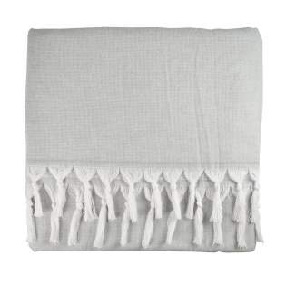 These hamam towels, from the Sophie Muval range, are ideal to take with you to the sauna, on holiday or for a day outdoors. The towels dry quickly and fold up very small. Made of 100% cotton, 300 gr/m², size 100x180 cm.