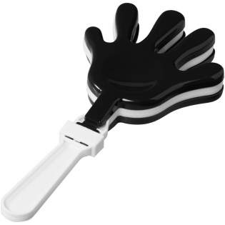 Duo-tone hand clapper for making noise and giving applause. Compliant with EN71. .