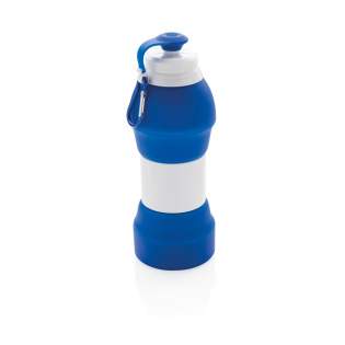 Diese zusammenlegbare Silikonflasche ist nicht nur ein Leichtgewicht, sie lässt sich auch platzsparend verstauen. Für warme und kalte Getränke geeignet. Mit Karabinerhaken, FoodGrade und BPA-frei. Inhalt: 580ml. Nur Handwäsche.