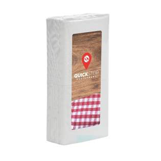 10 zachte 4-laags zakdoekjes in folie met sluitstrip, met etiket