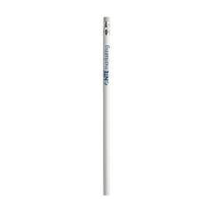 Ungespitzter Holz (HB) Bleistift mit Radiergummi. Mit glänzendem Lack oder unlackiert.