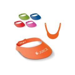 Hip sun visor made of EVA material. Available in multiple fancy colours and adjustable in size with the push buttons. The perfect gift for the summer. Also suitable for kids.