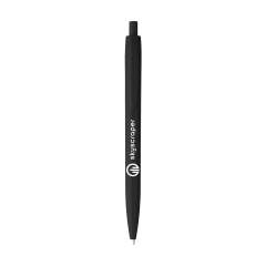 Eco-friendly, blue ink ballpoint pen made of 60% wheat straw and 40% plastic. The barrel, clip and push button are made of the same material and the entire pen has a stylish single-colour design.