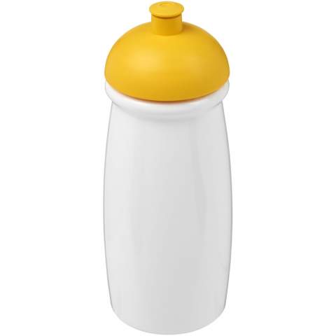 Enkelwandige bidon met een stijlvolle ronde vorm. Fles is gemaakt van recyclebaar PET materiaal. Met een morsvrije koepeldeksel met duw-en-trek mondstuk. Volume 600 ml. Mix en match kleuren om je perfecte fles te maken. Neem contact op met de klantenservice voor meer kleuropties. Gemaakt in het Verenigd Koninkrijk. Verpakt in een thuis-composteerbare polybag. BPA-vrij.