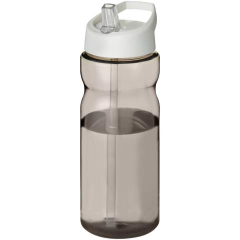 Single-wall sport bottle with ergonomic design. Bottle is made from durable, BPA-free Tritan™ material. Features a spill-proof lid with flip-top drinking spout. Volume capacity is 650 ml. Mix and match colours to create your perfect bottle. Made in Europe. Packed in a home-compostable bag.