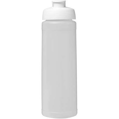 Single-wall sport bottle. Features a spill-proof lid with flip top. Volume capacity is 750 ml. Mix and match colours to create your perfect bottle. Contact customer service for additional colour options. Made in the UK.
