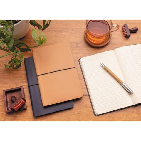 This modern luxury A5 notebook is so incredibly soft and luxurious and features 96 sheets and 192 pages, so plenty of pages to jot down the best ideas. Created with 80 gsm cream coloured lined paper. Great essential to have for writing to-do’s/reminders and professional note-taking in meetings at work. Soft durable PU cover with simplistic black elastic horizontal closure, making it great to look at. Its bendable cover makes it a great use as a portable/travel notebook journal, perfect for on-the-go.