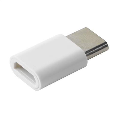 Steckadapter von Micro-USB zu Typ-C. Ideal als Ergänzung für Standard-Micro-USB-Kabel.